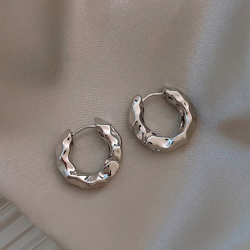 Personalized Heavy Metal High-grade Large Circle Retro Design Earrings